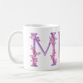 ムーム文字オーキ絵画ッドアートのマグカップ コーヒーマグカップ (左)