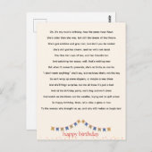 ムーム笑わされる誕生日詩 ポストカード (正面/裏面)