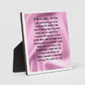 ムーム詩プラーク – ピンクシルクデザイン フォトプラーク (正面)