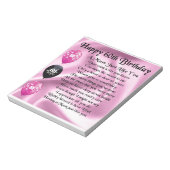 ムーム詩 – 60誕生日 ノートパッド (回転)