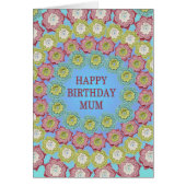 ムーム誕生日かぎ針花 (正面)