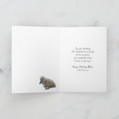 ムーム誕生日カード – スワン カード (内部)