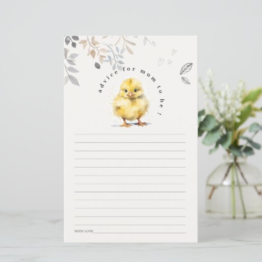 ムーム赤ちゃんシャワー用かわいいファームシックフローラアドバイス (スタンド正面)