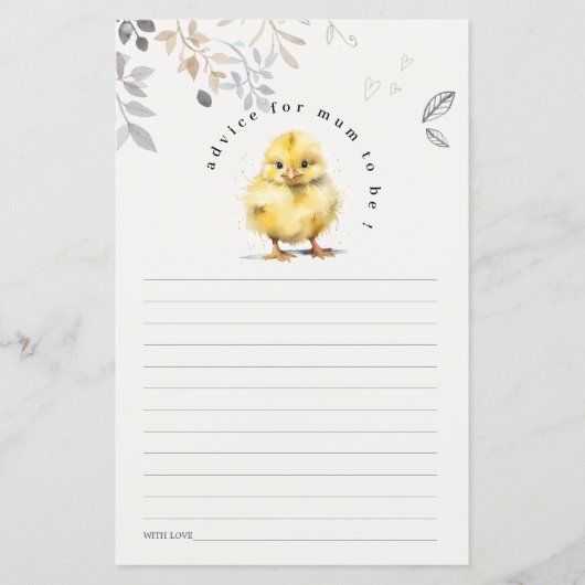 ムーム赤ちゃんシャワー用かわいいファームシックフローラアドバイス (正面)