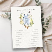 ムーム赤ちゃんシャワー用の葉の多い葉着アドバイス エンクロージャーカード