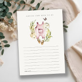 ムーム赤ちゃんシャワー用の葉の多い葉着アドバイス エンクロージャーカード