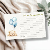 ムーム赤ちゃんシャワー用ブルーベアーバルーンアドバイス