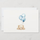 ムーム赤ちゃんシャワー用ブルーベアーバルーンアドバイス (裏面)