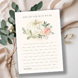 ムーム赤面シャワー用カボチャフローラアドバイス エンクロージャーカード