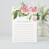 ムーム赤面シャワー用ソフトフローラ牡丹アドバイス エンクロージャーカード (スタンド正面)