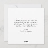 ムーム&パパウォーター色(鳥)ショウジョウコウカンチョウカップルのクリスマス シーズンカード (裏面)