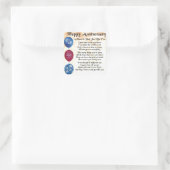 ムーム&パパ詩 – ハッピーアニバーサリー – Cream スクエアシール (バッグ)