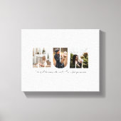 ムーム・フォトコラージュ母の日のプレゼント キャンバスプリント (正面)