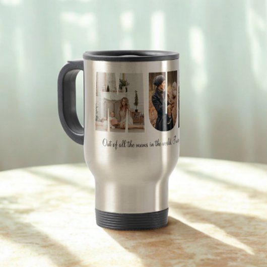 ムーム・フォトコラージュ母の日のプレゼント トラベルマグ