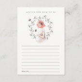 ムーム・ベイビー・シャワー用の妊婦アドバイス エンクロージャーカード (正面)