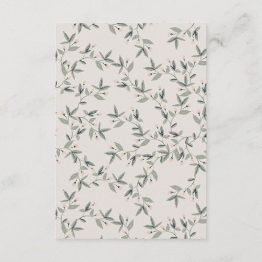 ムーム・ベイビー・シャワー用の妊婦アドバイス エンクロージャーカード (裏面)