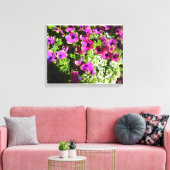 ムーム（紫）と白（白） キャンバスプリント (インサイチュ (リビング))