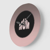 ムーム（2トーン） ラージ壁時計 (傾斜)