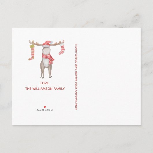 ムーメリースメリークリスマスホリデー 案内ポストカード (裏面)