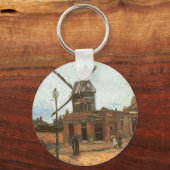 ムーランデラガレットbyヴィンセント・ヴァン・ゴッホ，ウィンドミル キーホルダー (正面)