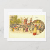 ムーランルージュパリヴィンテージハガキ ポストカード (正面/裏面)