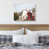 ムーランルージュ！パリ，フランス，写真，キャンバス キャンバスプリント (インサイチュ (寝室))