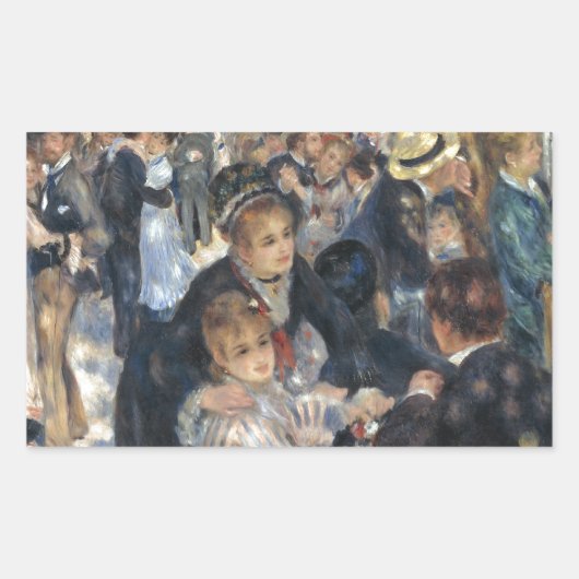 ムーラン・ド・ラ・ギャレット 長方形シール (正面)