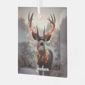 ムールディアーとクリスマスライト ガラスオーナメント (正面左)