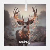 ムールディアーとクリスマスライト ガラスオーナメント (裏面)