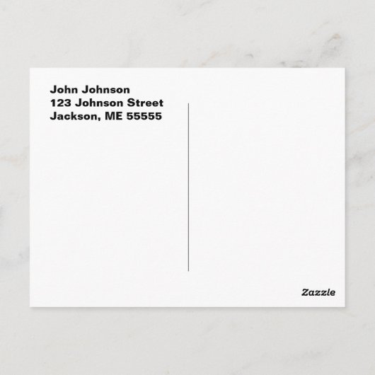 ムールディアーとクリスマスライト ポストカード (裏面)