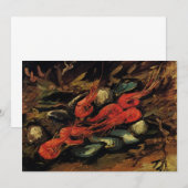 ムール貝とカニの絵 by ヴィンセント・ヴァン・ゴッホ 招待状 (正面/裏面)