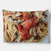 ムール貝とスパゲッティ&さくらんぼトマトフードポーク アクセサリーポーチ (裏面)