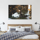 ムール貝とフジツボを食べるサーフスクーター キャンバスプリント (インサイチュ (寝室))