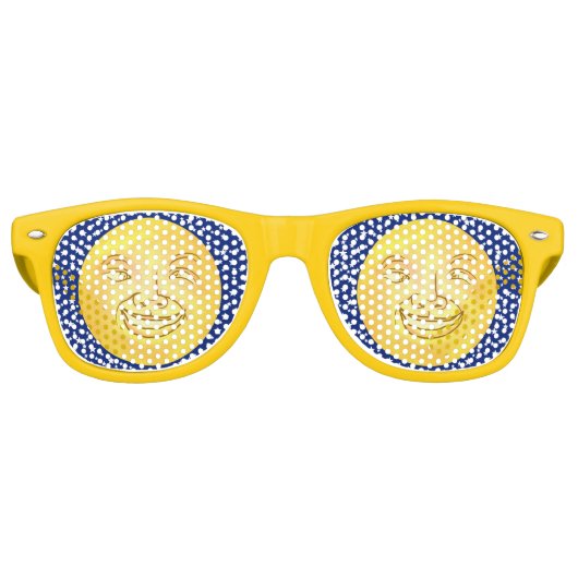 ムーンおもしろいマンアウタースペースヴィンテージ レトロサングラス (正面)