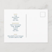 ムーンでシルエットを飾るキンセアニェラ インビテーションポストカード (裏面)