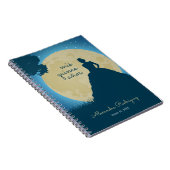 ムーンでシルエットを飾るキンセアニェラ ノートブック (右側)