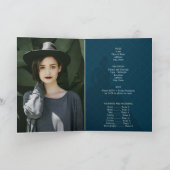 ムーンでシルエットを飾るキンセアニェラ 招待状 (内部)