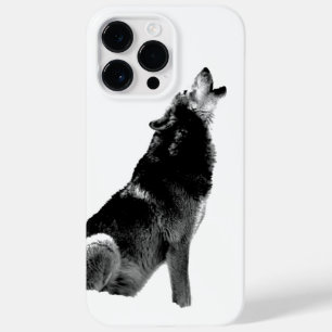 ムーンで白黒の狼のハウリング Case-Mate iPhone 14 PRO MAXケース