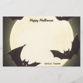 ムーンとこうもりハッピーハローウィン 便箋 (正面)