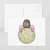 ムーンとのもぐら ポストカード (正面/裏面)