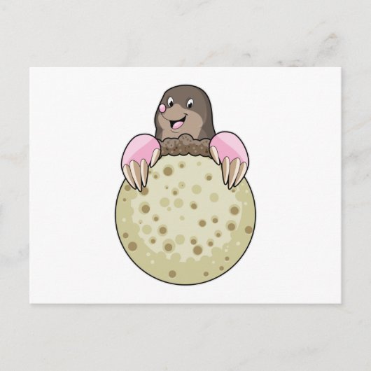 ムーンとのもぐら ポストカード (正面)