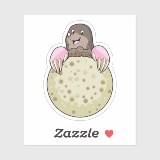 ムーンとモグラ シール (シート)