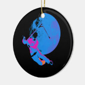 ムーンの回転 – スクーター・ライダー セラミックオーナメント (左)