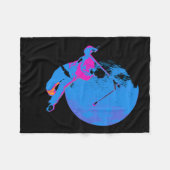 ムーンの回転 – スクーター・ライダー フリースブランケット (正面(横))
