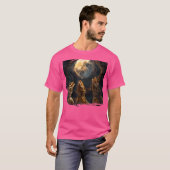 ムーンひげを付けたドラゴンズの所有者で吠える Tシャツ (正面フル)