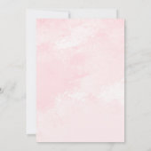 ムーンまで2回! 宇宙飛行士の女の子の2歳の誕生日 招待状 (裏面)