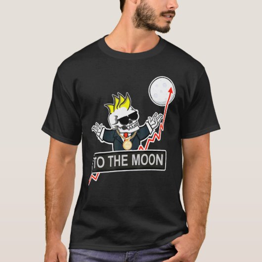 ムーンアクティエンWsbミーム業者へのゲームの石 Tシャツ (正面)