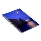 ムーンアットデュスク | Perce Rock Gaspe Coast Quebec ノートブック (右側)