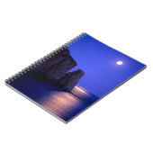 ムーンアットデュスク | Perce Rock Gaspe Coast Quebec ノートブック (左側)