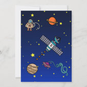 ムーンアドベンチャーバースデーパーティーへの招待 招待状 (裏面)